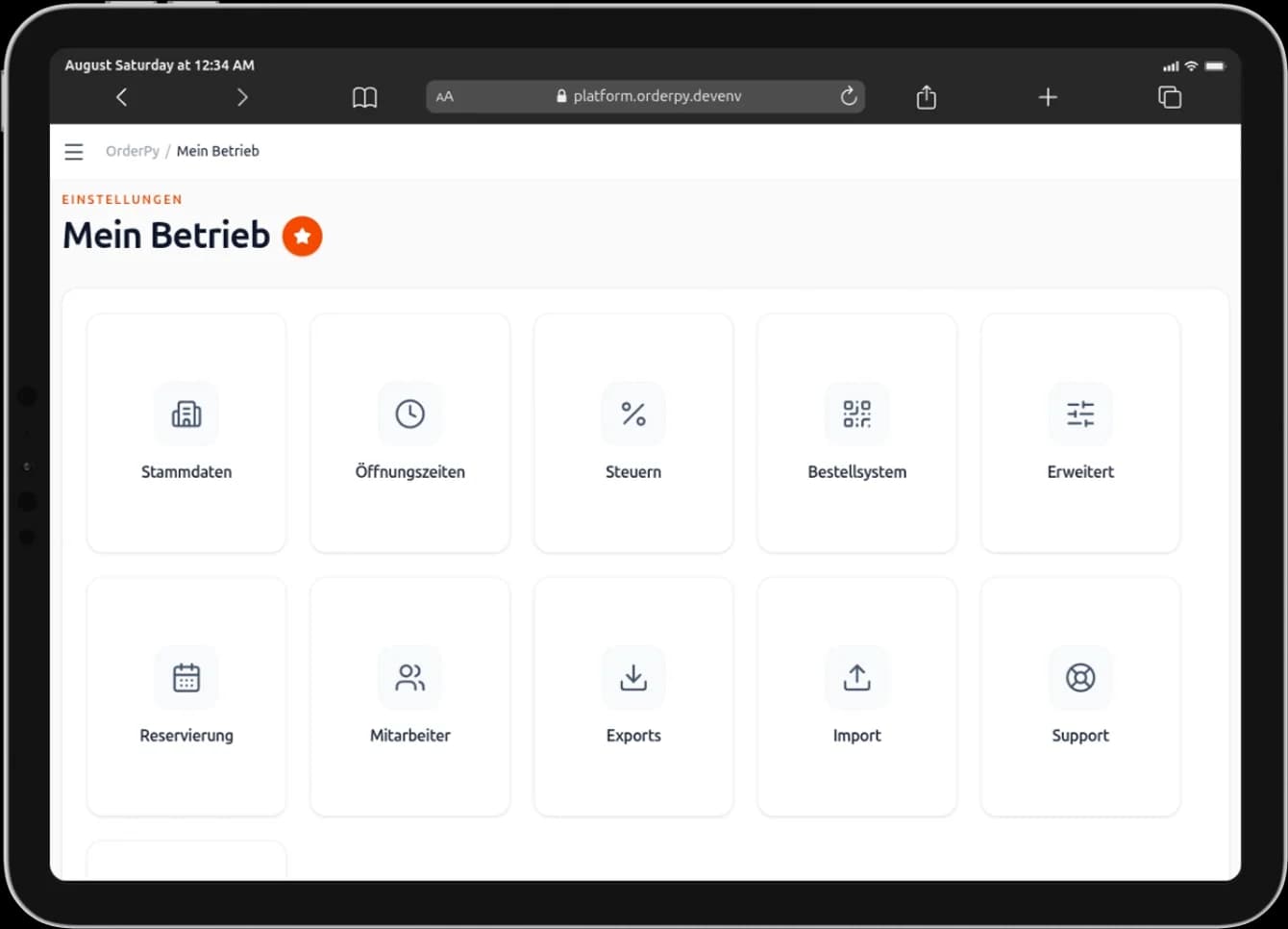OrderPy Platform — screenshot coming soon.